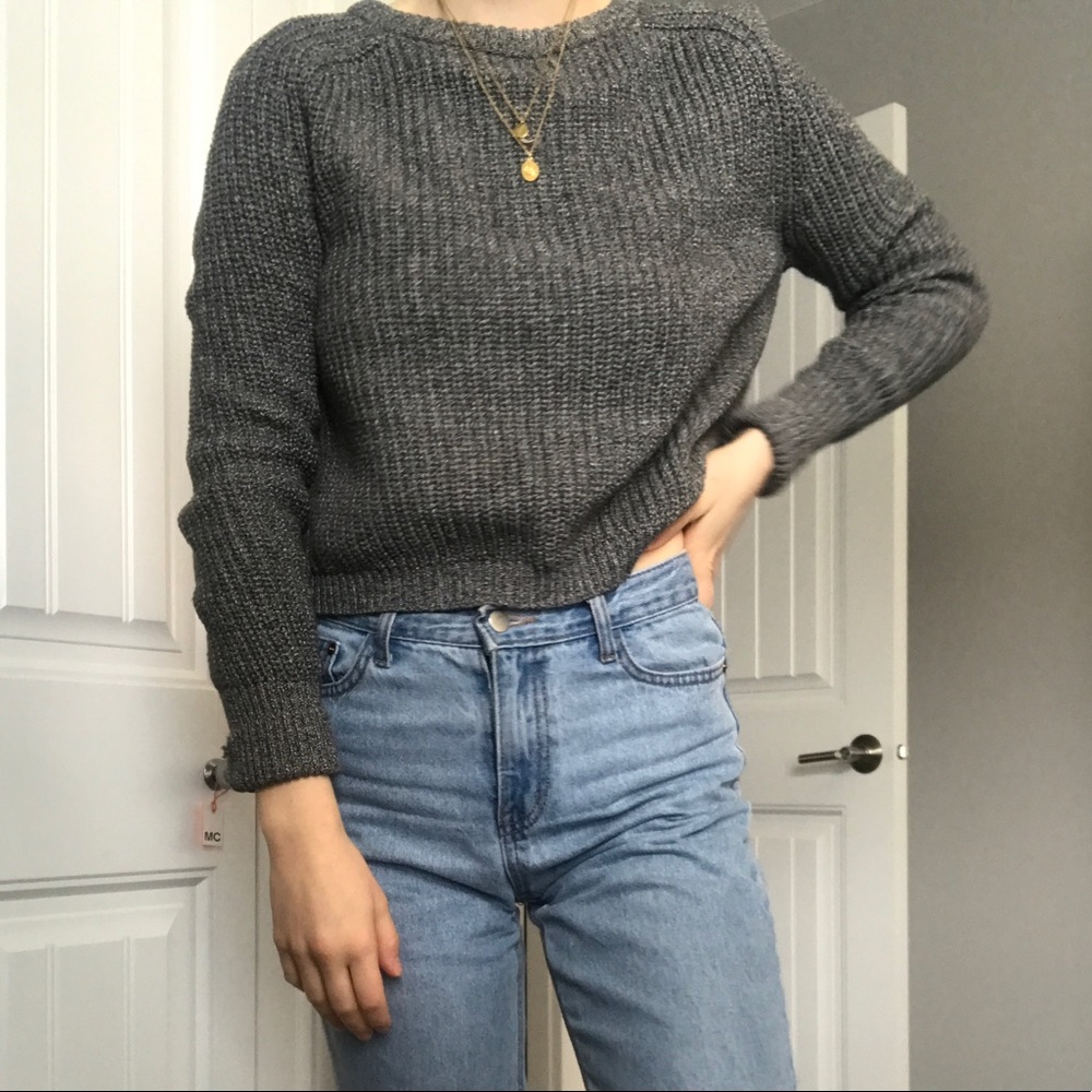 American Apparel- Cropped Fishermen Sweater